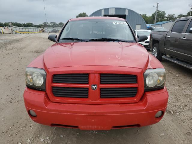 1D7HW48J87S118288 - 2007 DODGE DAKOTA QUAD SLT RED photo 5