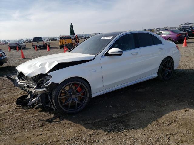 55SWF8HBXHU192987 - 2017 MERCEDES-BENZ C 63 AMG-S WHITE photo 1