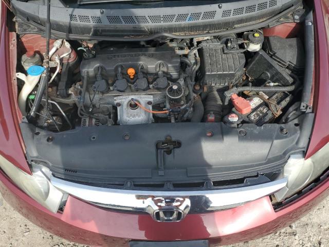 2HGFA16569H545971 - 2009 HONDA CIVIC LX RED photo 11