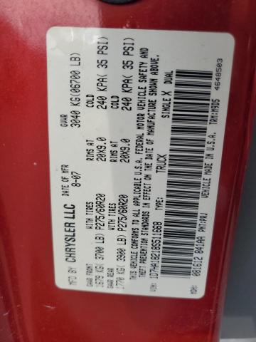 1D7HA18218S511668 - 2008 DODGE RAM 1500 ST RED photo 13