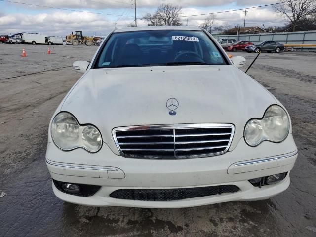 WDBRF52H67F924227 - 2007 MERCEDES-BENZ C 230 WHITE photo 5