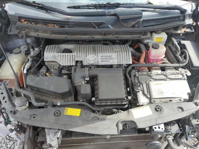 JTDKN3DU4C5407660 - 2012 TOYOTA PRIUS GRAY photo 11