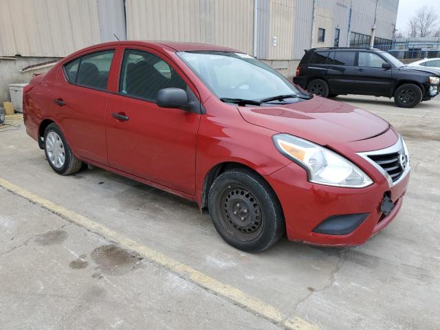 3N1CN7AP7FL859958 - 2015 NISSAN VERSA S RED photo 4