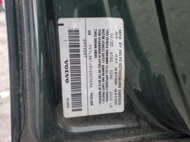 YV1LS61J9Y2657696 - 2000 VOLVO S70 BASE GREEN photo 12