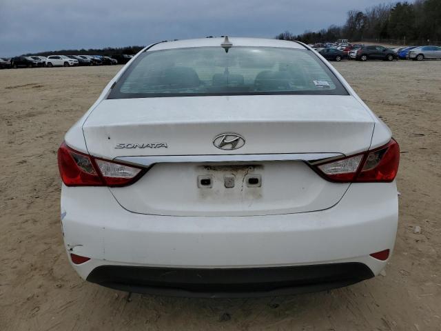 5NPEB4AC2EH822308 - 2014 HYUNDAI SONATA GLS WHITE photo 6