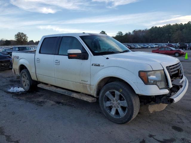 1FTFW1CT0CKE15008 - 2012 FORD F150 SUPERCREW WHITE photo 4