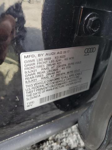 WA1VAAF71JD011056 - 2018 AUDI Q7 PRESTIGE BLACK photo 13