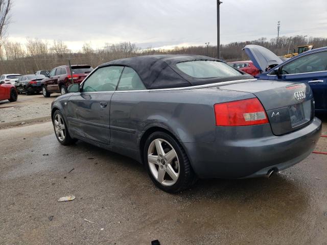 WAUAC48H14K012887 - 2004 AUDI A4 1.8 CABRIOLET GRAY photo 2