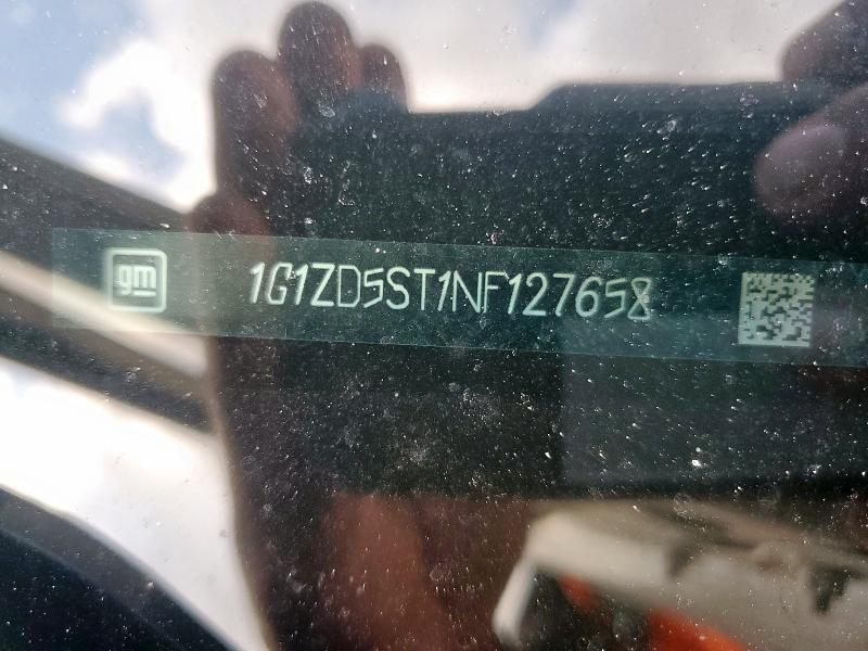 1G1ZD5ST1NF127658 - 2022 CHEVROLET MALIBU LT WHITE photo 12