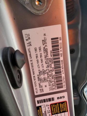 3TYAX5GN9MT020236 - 2021 TOYOTA TACOMA DOUBLE CAB SILVER photo 13