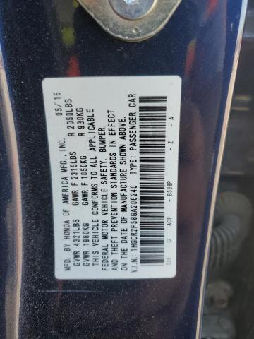 1HGCR2F58GA206240 - 2016 HONDA ACCORD SPORT 蓝色 照片 13