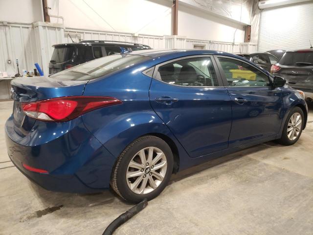 KMHDH4AE1FU421119 - 2015 HYUNDAI ELANTRA SE BLUE photo 3