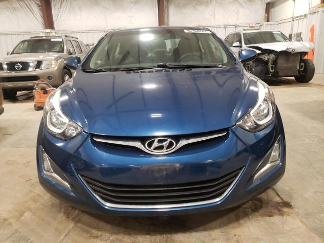 KMHDH4AE1FU421119 - 2015 HYUNDAI ELANTRA SE BLUE photo 5