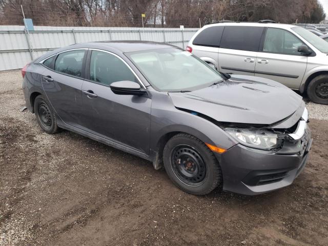 2HGFC2F51HH020797 - 2017 HONDA CIVIC LX GRAY photo 4