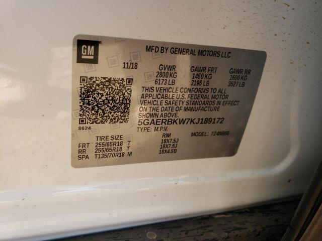 5GAERBKW7KJ189172 - 2019 BUICK ENCLAVE ESSENCE 白色 照片 13