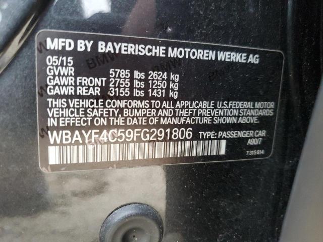 WBAYF4C59FG291806 - 2015 BMW 740 LXI BLACK photo 12