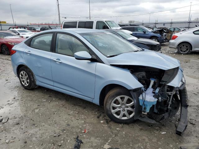 KMHCT4AEXEU733772 - 2014 HYUNDAI ACCENT GLS BLUE photo 4