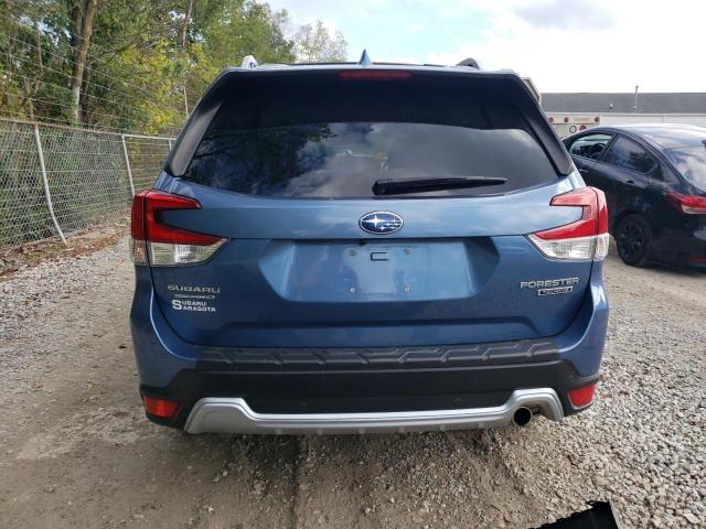 JF2SKARCXNH425225 - 2022 SUBARU FORESTER TOURING BLUE photo 6