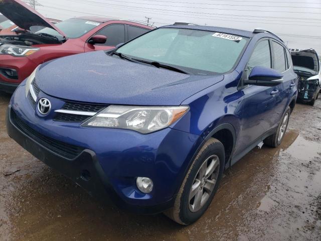 2T3RFREVXEW133625 - 2014 TOYOTA RAV4 XLE BLUE photo 1