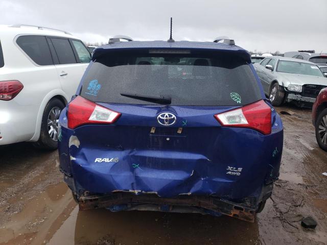 2T3RFREVXEW133625 - 2014 TOYOTA RAV4 XLE BLUE photo 6