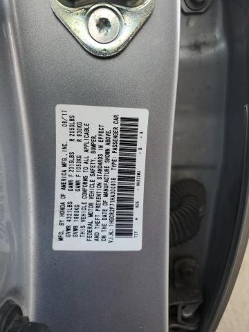 1HGCR2F71HA300818 - 2017 HONDA ACCORD EX SILVER photo 12