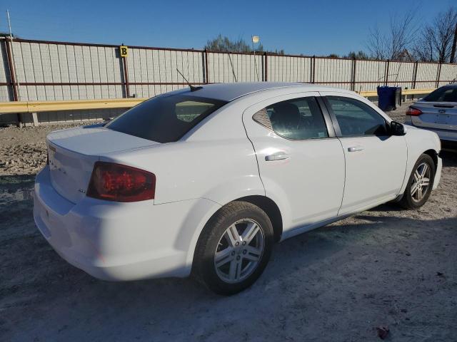 1C3CDZCB3CN237208 - 2012 DODGE AVENGER SXT WHITE photo 3