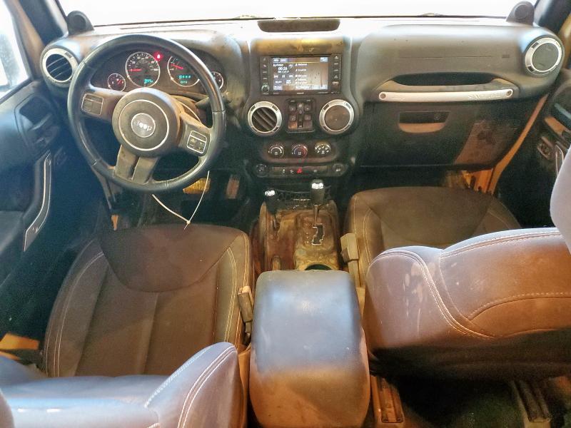 1C4BJWEG0EL111071 - 2014 JEEP WRANGLER U SAHARA TAN photo 8