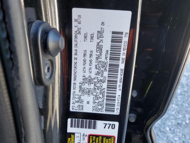 3TMAZ5CN4JM055676 - 2018 TOYOTA TACOMA DOUBLE CAB GRAY photo 13