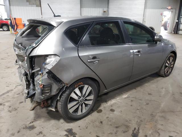 KNAFU5A20D5658340 - 2013 KIA FORTE EX GRAY photo 3