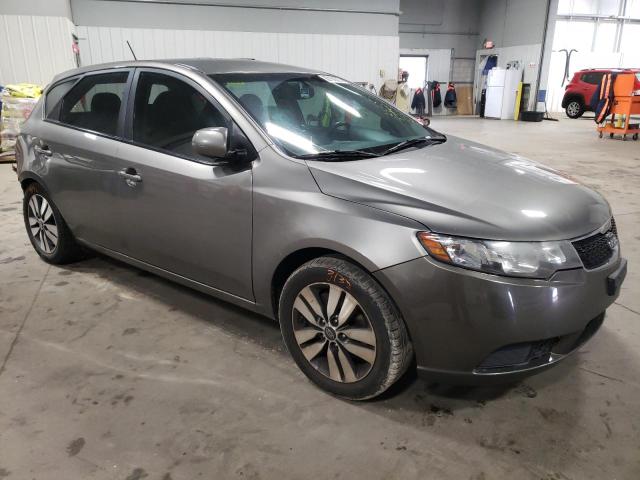 KNAFU5A20D5658340 - 2013 KIA FORTE EX GRAY photo 4