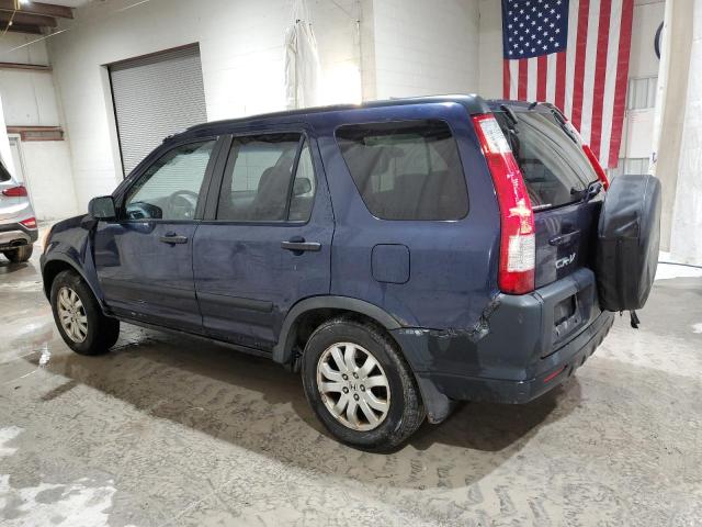 JHLRD78896C015878 - 2006 HONDA CR-V EX BLUE photo 2