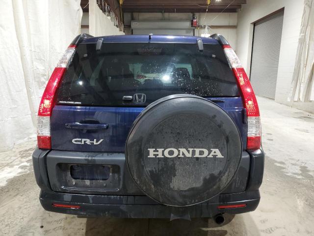 JHLRD78896C015878 - 2006 HONDA CR-V EX BLUE photo 6