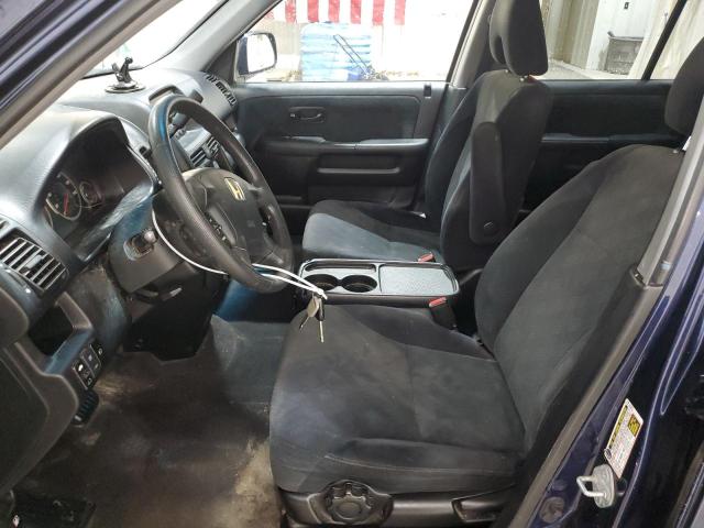 JHLRD78896C015878 - 2006 HONDA CR-V EX BLUE photo 7