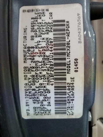 4T1BF28B71U144207 - 2001 TOYOTA AVALON XL Boz foto 12