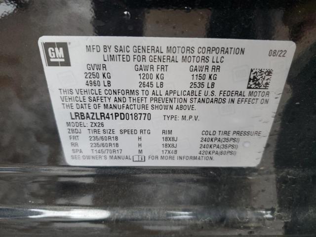 LRBAZLR41PD018770 - 2023 BUICK ENVISION PREFERRED 黑色 照片 12