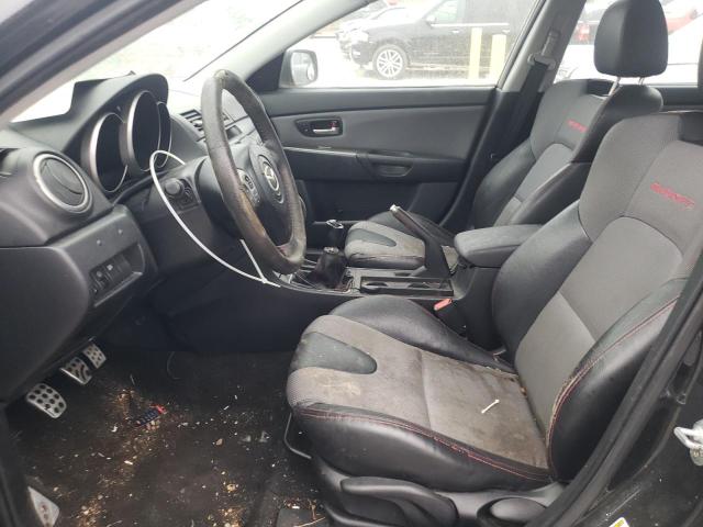 JM1BK34M381818927 - 2008 MAZDA SPEED 3 BLACK photo 7
