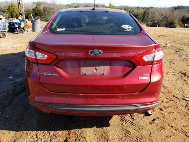 3FA6P0HD0ER342977 - 2014 FORD FUSION SE RED photo 6