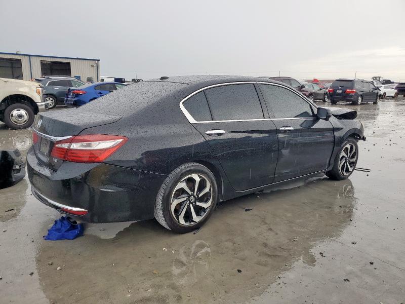 1HGCR3F85GA017738 - 2016 HONDA ACCORD EXL BLACK photo 3