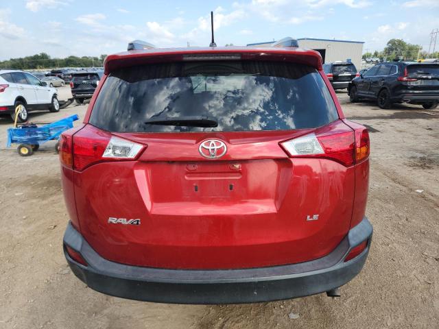 JTMZFREVXFJ030026 - 2015 TOYOTA RAV4 LE RED photo 6