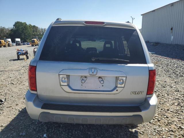 2HKYF18594H572801 - 2004 HONDA PILOT EXL 银色 照片 6