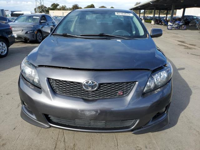 2T1BU4EE0AC469508 - 2010 TOYOTA COROLLA BASE GRAY photo 5