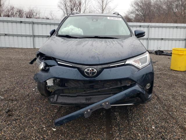 2T3RFREV6HW630255 - 2017 TOYOTA RAV4 XLE BLUE photo 5