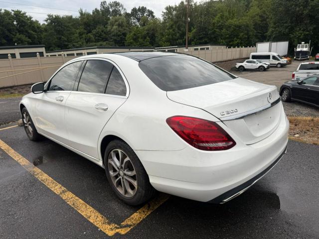 55SWF4KB3FU034327 - 2015 MERCEDES-BENZ C 300 4MATIC WHITE photo 3