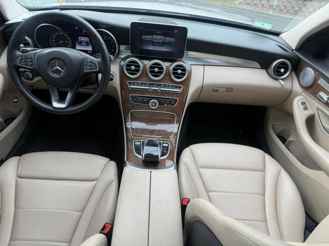 55SWF4KB3FU034327 - 2015 MERCEDES-BENZ C 300 4MATIC WHITE photo 9