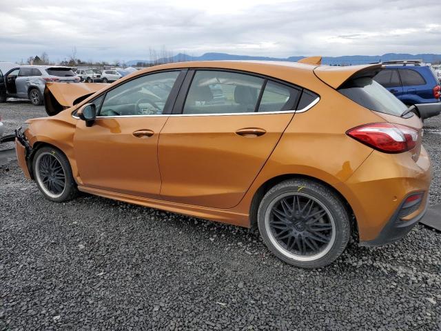 3G1BE6SM2HS578479 - 2017 CHEVROLET CRUZE LT ORANGE photo 2