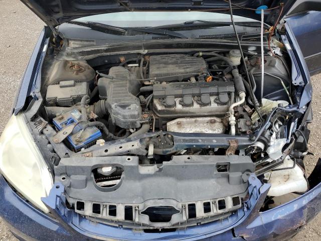 2HGES16364H927000 - 2004 HONDA CIVIC DX VP ლურჯი ფოტო 11