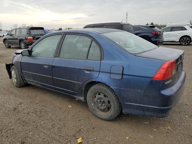 2HGES16364H927000 - 2004 HONDA CIVIC DX VP ლურჯი ფოტო 2