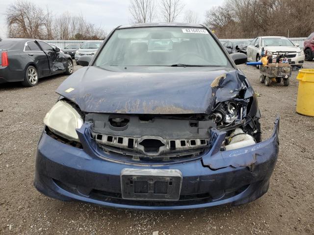 2HGES16364H927000 - 2004 HONDA CIVIC DX VP ლურჯი ფოტო 5