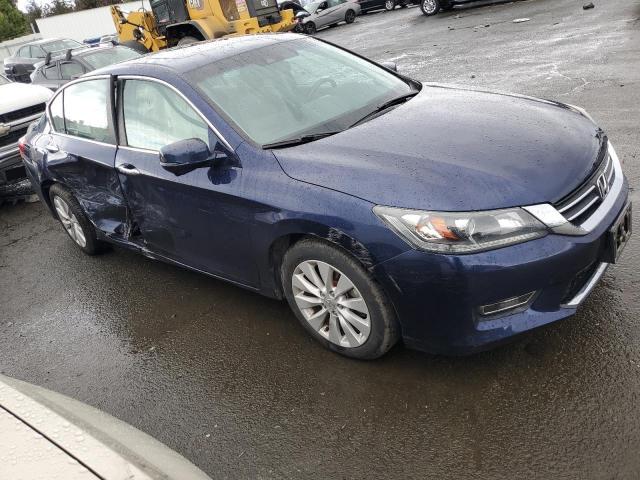 1HGCR2F8XDA058159 - 2013 HONDA ACCORD EXL BLUE photo 4