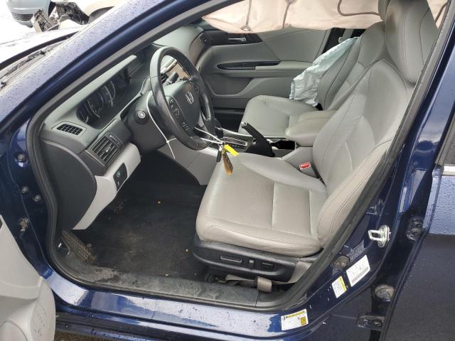 1HGCR2F8XDA058159 - 2013 HONDA ACCORD EXL BLUE photo 7